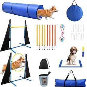POPMOON Dog Agility Equipment 10 PCS, Dog Agility Course Backyard Set in Kuwait