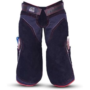 Equine Care Black Leather Farrier Apron Chaps, Canvas, Back Support, 25in in Saudi Arabia