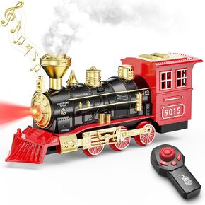 Hot Bee Train Toys Train Steam Locomotive Engine Toy, Smoke, Lights & Sounds in Kuwait