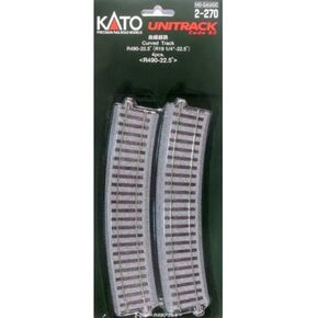 Kato USA Inc. HO 490mm 19-1/4 Radius Curve 22.5-Degree 4 KAT2270 HO Track in Kuwait