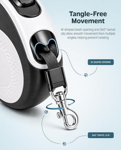 Hands-Free Retractable Dog Leash with Waist Belt, 16FT Extendable Strap in Kuwait