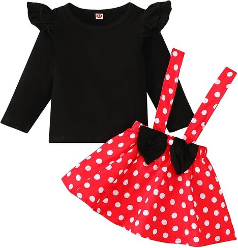 Aoty Baby Toddler Girl Polka Dots Fancy Dress Up Costume Birthday Party Tulle Dresses with Polka Dot Headband in Kuwait