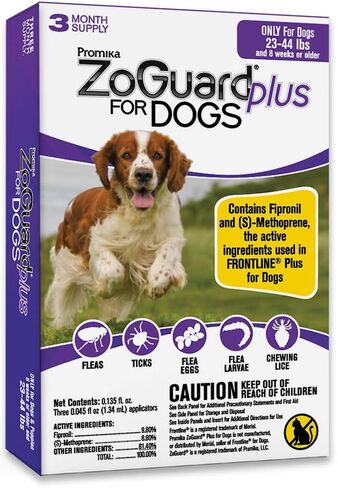 ZoGuard Plus Flea and Tick Prevention for Dogs (Medium - 23-44 lb) in Kuwait