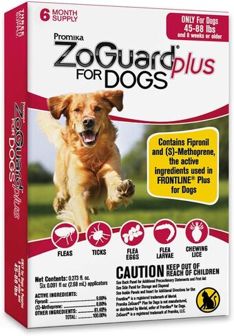 ZoGuard Plus Flea and Tick Prevention for Dogs (Large - 45-88 lb) in Kuwait