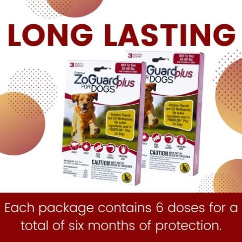 ZoGuard Plus Flea and Tick Prevention for Dogs (Large - 45-88 lb) in Kuwait