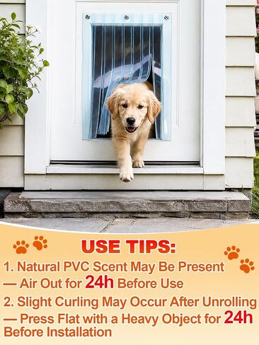MEWTOGO 15.7in x 4.9ft Dog Door Replacement Flaps in Kuwait