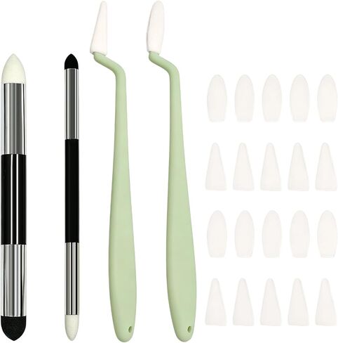 24 Pcs Dual Tip Blending Sponge Pens for Oil Pastel Art in Saudi Arabia
