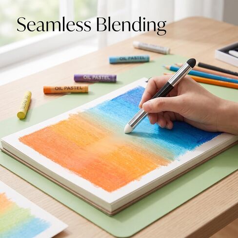 24 Pcs Dual Tip Blending Sponge Pens for Oil Pastel Art in Saudi Arabia