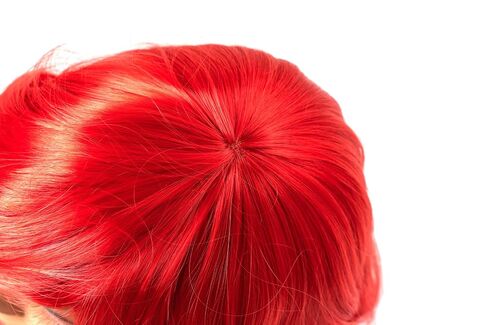 Funna Mermaid Wig for Girls Costume Accessories Halloween Princess Cosplay Long Curly Red, M in Saudi Arabia