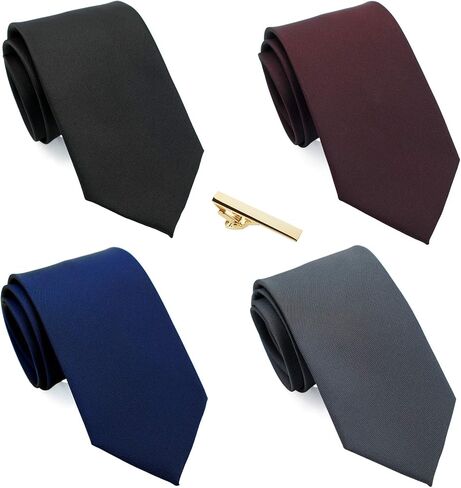 Extra Long Ties for Men Big and Tall, 63 or 70 inch Long Neckties 4-Pack in Kuwait