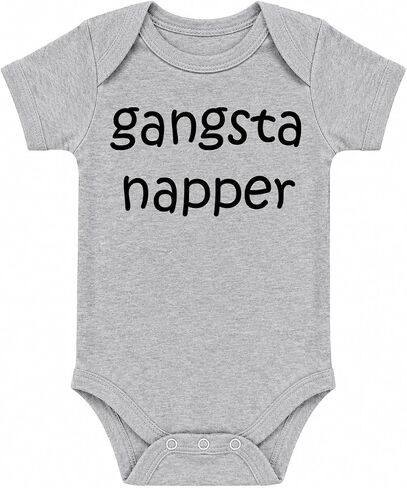 بدلة أطفال من قطعة واحدة من Crazy Bros Tees Gangsta Napper مضحكة وجذابة ومبتكرة in Kuwait