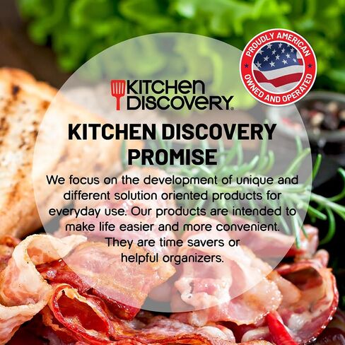 Kitchen Discovery Stay Fresh Bacon Keeper 1lb Plastic Bacon Container for Refrigerator Preserves Freshness and Prevents Spoilage – No Mess Bacon Storage Replaces Greasy Packaging in Kuwait