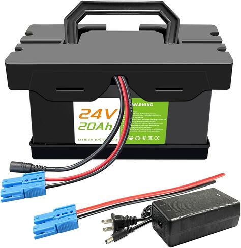 24V 7Ah/12Ah Lithium Battery for Ride-On Cars & Toys and power wheels, Compatible with Dynacraft Realtree 24V UTVs- Lightweight & Long-Lasting, with 2A Fast Charger,Size: 8.5x4.2x4.5 inches (24V7Ah) in Kuwait