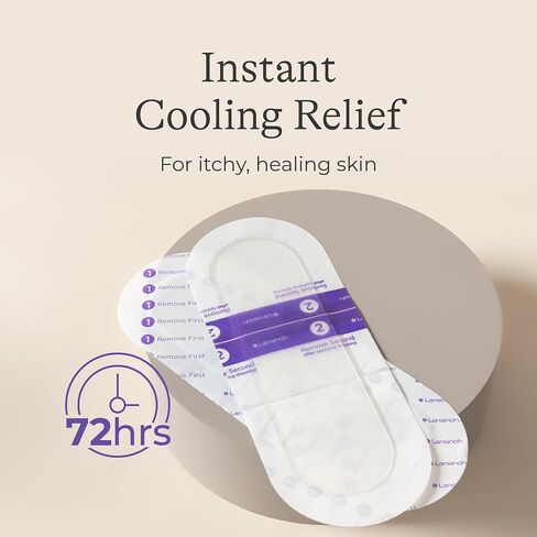 Lansinoh C-Section Recovery Pads, Postpartum Essentials, 4 Sterilized Pads in Kuwait