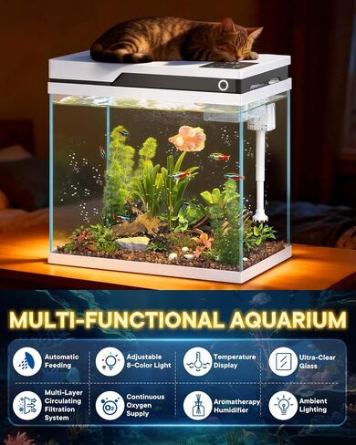 Fish Tank, Smart Fish Aquarium Kit 7 Gallon in Saudi Arabia