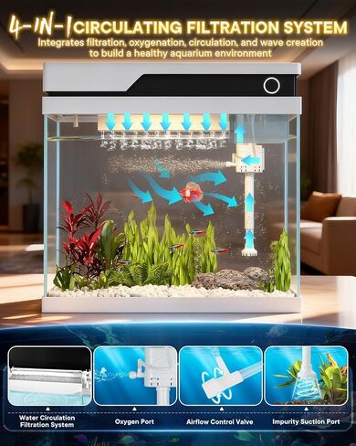 Fish Tank, Smart Fish Aquarium Kit 7 Gallon in Saudi Arabia