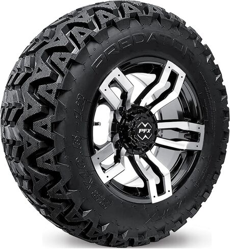 14" Chaos Golf Cart Wheels and Tires 14 Inch Combo - All Terrain 22x10x14 Golf Cart Tires and Wheels Combo Set of 4 - Golf Cart Rims and Tires - Fits Club Car EZGO Yamaha & Icon Golf Carts in Kuwait