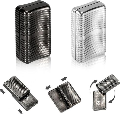 1797 Metal Magnetic Fidget Slider for Adults, EDC Pocket Fidgets Toys with Smooth Clicks, Focus & Relaxation Fun Cool Gadget Gift, 2 Pack in Kuwait