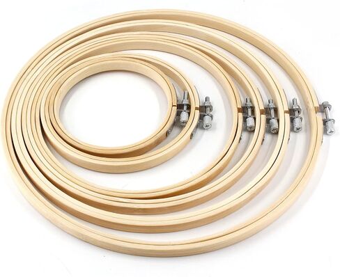 Piutouyar 6 Pieces 4Inch to 10Inch Embroidery Hoops Set, Cross Stitch Hoop in Kuwait