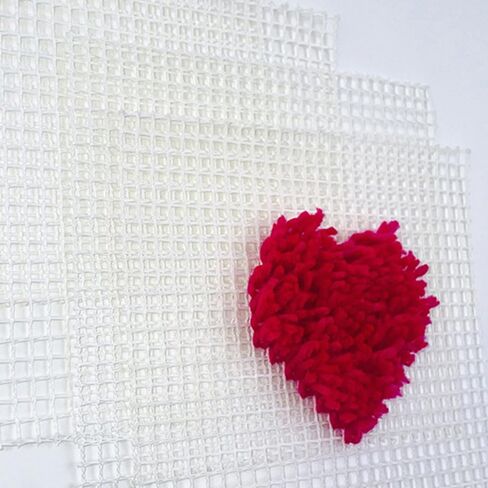 Cozykek Rug Hooking Mesh Canvas Latch Hook Kit - 20x20 & 30x30cm (10pcs Same-Size per Pack) DIY Embroidery Craft Tool for Home Decoration, Adults Beginners Carpet Making (7.87 * 7.87Inch) in Kuwait
