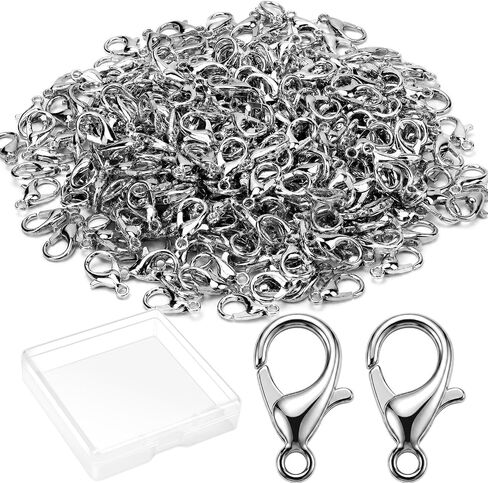 120 Pcs Stainless Steel Lobster Claw Clasps Silver&Gold for Jewelry Making in Kuwait
