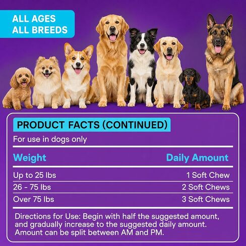 Glucosamine Joint Supplement for Dogs, Dog Joint Support with MSM - 180 ct in Kuwait