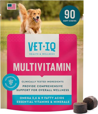 VetIQ Multivitamin for Dogs, Brain, Immune & Digestive, 90ct in Saudi Arabia