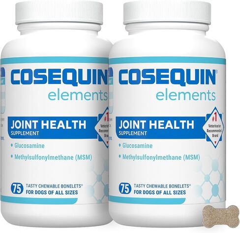 Nutramax Cosequin Elements Joint Supplement, Glucosamine for Dogs, 75ct in Kuwait