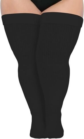 Abodhu Plus Size Thigh High Socks for Thick Thighs Women- Extra Long Widened Extra Long Thick Knit in Saudi Arabia