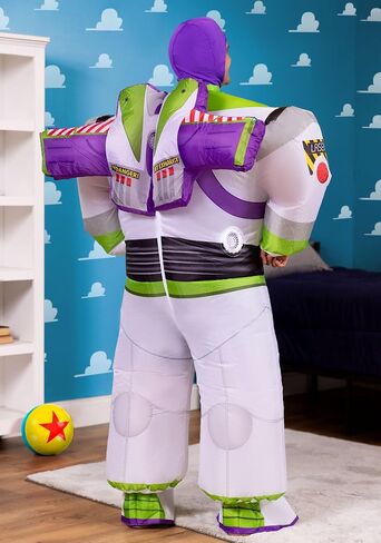 زي ديزني Buzz Lightyear القابل للنفخ للرجال من Disguise Toy Story 4 زي واحد للبالغين in Kuwait