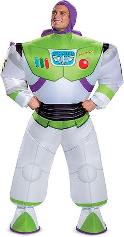 زي ديزني Buzz Lightyear القابل للنفخ للرجال من Disguise Toy Story 4 زي واحد للبالغين in Kuwait