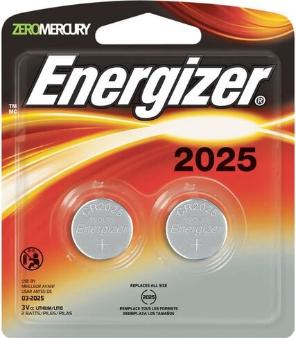 Energizer CR2025 Batteries, 3V Lithium Coin Cell 2025 Watch Battery, (6 Count) in Saudi Arabia