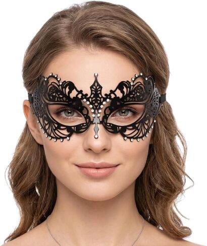 Exlinonline Lace Masquerade Mask Elastic,Fit for Adult,Soft Gentle Material,Specially For Costume,Thememed Party in Saudi Arabia