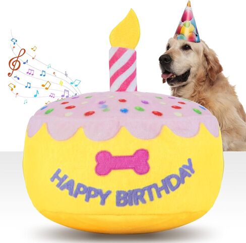 Dog Birthday Cake Toy, Larger Birthday Gift with Music Box in Kuwait