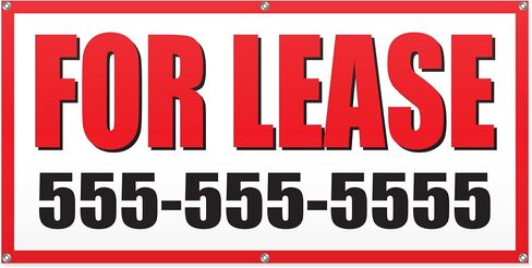 Milweb1 Custom For Lease Vinyl Banner with Phone Number, 2 x 4 ft in Saudi Arabia