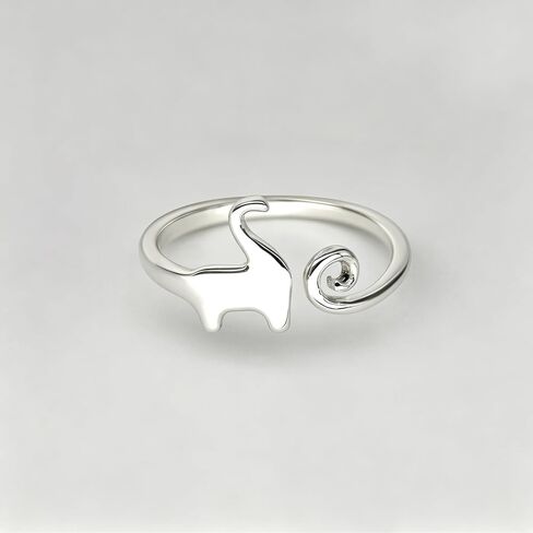 HANFLY Dinosaur Ring Sterling Silver Designer jewellery Adjustable ring Size(US6) in Kuwait