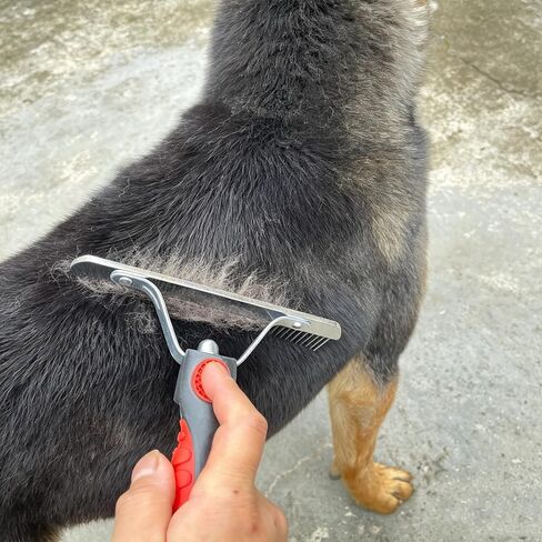 Dog Brush for Grooming Large Dog Long Steel Teeth Deshedding Tool in Saudi Arabia
