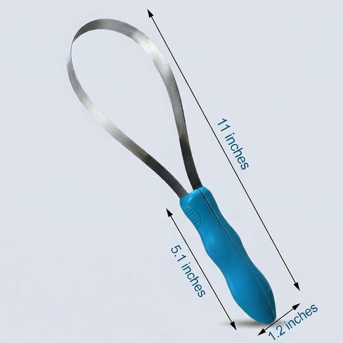 Dual-Sided Dog Shedding Blade Stainless Steel Grooming Tool for Dogs Horses & Short Hair Pets Deshedding Comb for Heavy Shedding Removes Loose Hair and Undercoat Easy Grip Handle in Kuwait