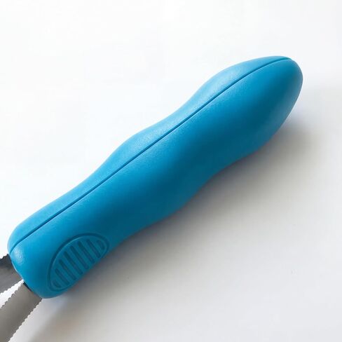 Dual-Sided Dog Shedding Blade Stainless Steel Grooming Tool for Dogs Horses & Short Hair Pets Deshedding Comb for Heavy Shedding Removes Loose Hair and Undercoat Easy Grip Handle in Kuwait