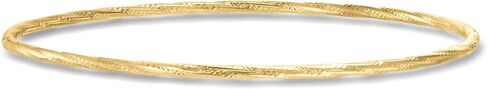 Canaria Italian 10kt Yellow Gold Bangle Bracelet. 7 inches in Saudi Arabia