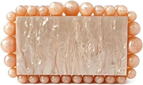 CUXVA Acrylic Evening Clutch Bag for Women Glitter Marble Purse Handbag for Wedding Cocktail Party Prom… in Kuwait
