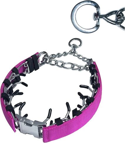 Prong Training Collar for Dogs, Rotating Ring Welding, Adjustable Dog Training Pinch Collar with Quick Release Buckle, for Small Medium Large Dogs in Saudi Arabia