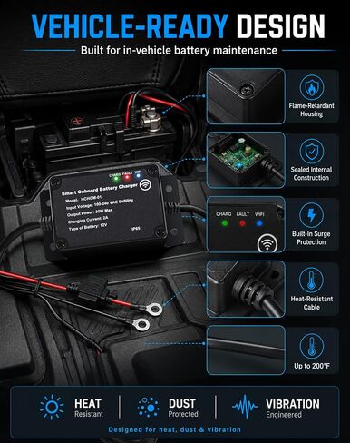 TXL 2A 12V Onboard Battery Charger and Maintainer in Kuwait