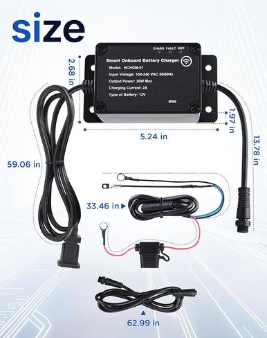TXL 2A 12V Onboard Battery Charger and Maintainer in Kuwait