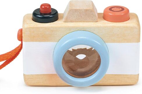 Mentari Toys - Camera - Wooden Pretend Toy for Kids with Kaleidoscope Lens - Early-Learning for Sense Stimulation and Motor Skills - Portable Toy for Imaginative Play - Age 2+ in Kuwait