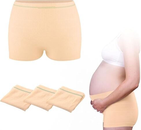 HANSILK Mesh Postpartum Underwear 12 Pack High Waist Reusable Post Bay C-Section Recovery Maternity Panties for Women Washable Mesh Panties (Large) in Saudi Arabia