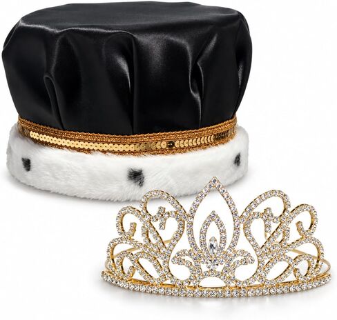 تاج الملك الساتان ومجموعة الملوك الذهبية Adela Queen Tiara in Kuwait