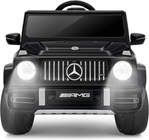 ELEMARA Licensed Mercedes-Benz AMG G63 Ride on Toys,Electric Car for Kids W/Parents Control,Electric Powered G Wagon Ride On Truck Toy,Low Battery Prompt,Bluetooth,Flickering Lights/LED Lights, White in Saudi Arabia