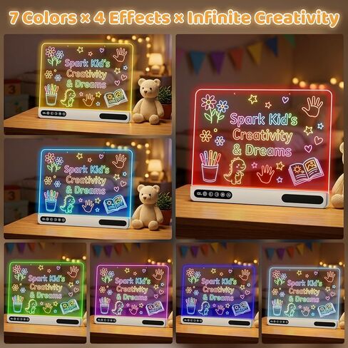 17" LED Drawing Board for Kids, Birthday Gift for Girls Age 3-12+ Years Old in Saudi Arabia