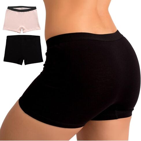 EVARI Women’s Cotton Boyshort Underwear Panties – Breathable Underwear for Women, Tagless Boxer Briefs, Seamless Boy Shorts in Kuwait